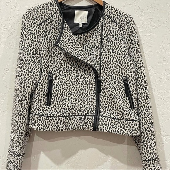 Joie Pattyn Leopard Moto Jacket - Picture 4 of 8